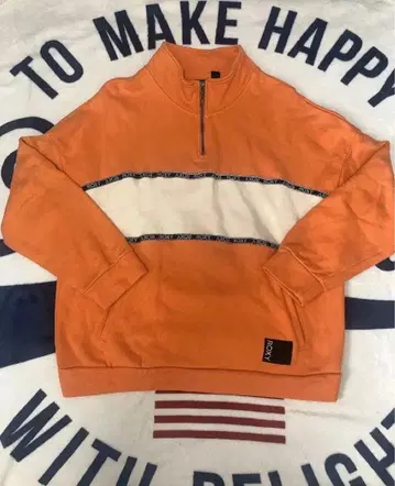 ROXY 하프 지퍼 트레이닝복 오렌지 M 사이즈