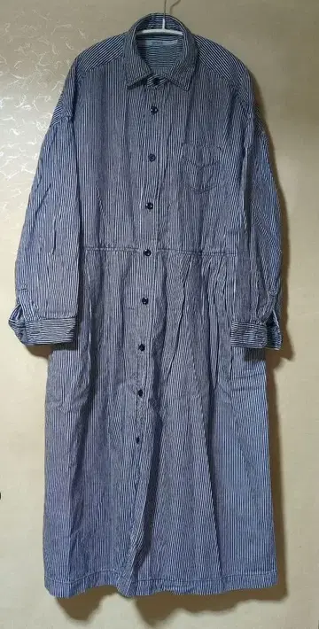 옴니갓 스트라이프 히코리 긴팔 셔츠 원피스