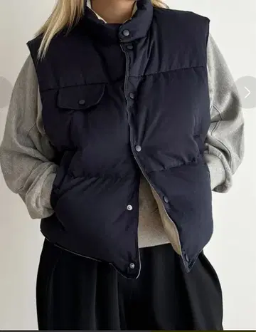 CANAL JEAN 리버서블 컴팩트 다운 베스트