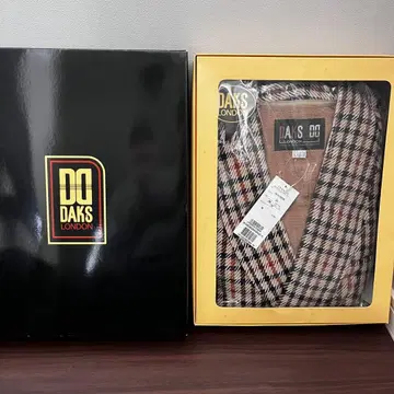 DAKS 남성용 가운 하우스 체크 M 미사용 택 포함 보관품