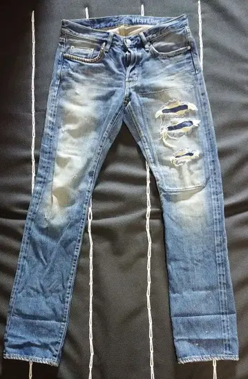 HYSTERIC GLAMOUR 데미지 스트레이트 데님