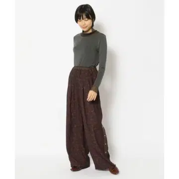 새상품급 EARIH(아리) FLOWER PRINT WIDE PANTS
