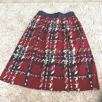 라토타리테 체크 무늬 스커트 사이즈 36