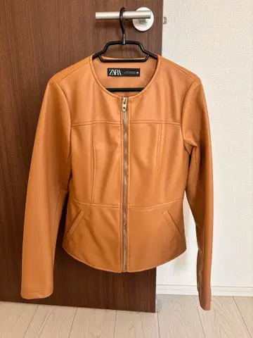 ZARA 카멜 레더풍 자켓