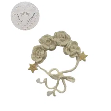 [ wakanashimada ] 핸드메이드 액세서리 초커 아이보리