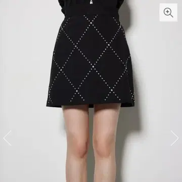 rienda 큐빅 미니 저스트 허리 숏팬츠 미니 스커트