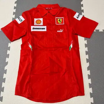 페라리 반팔 셔츠 레드 PUMA