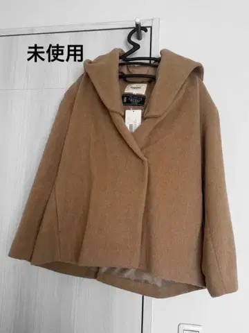 OZOC 오조크 코트 숏 기장 케이프 코트 후드 부착