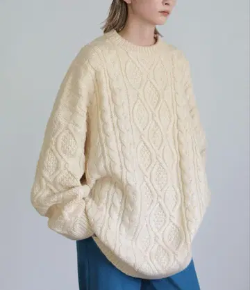 select MOCA 케이블 오버 사이즈 니트