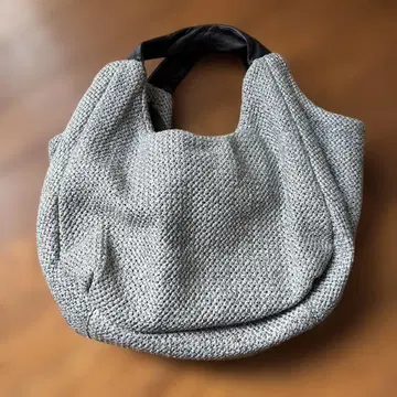 CAMPER 그레이 뜨개질 토트백