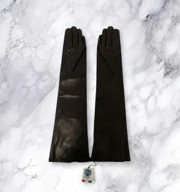 제니퍼 이탈리아 이탈리아 가죽 롱 그로브 지퍼 블랙 새상품