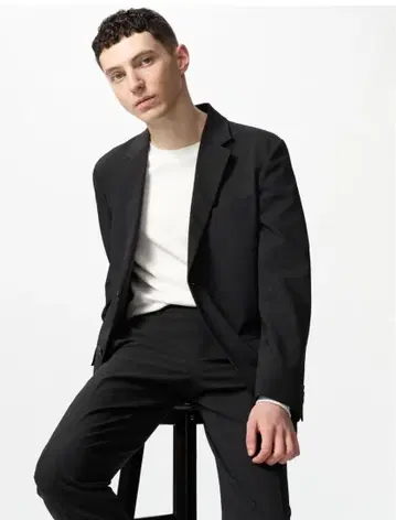 블랙 테일러드 자켓 L 사이즈