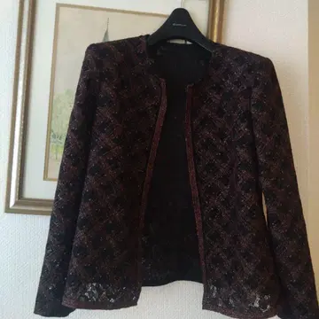 피에르 가르뎅 레이스 자켓 새상품급