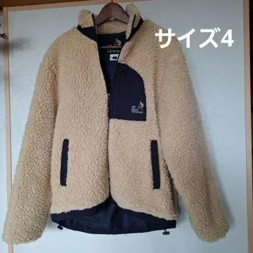 Go slow caravan 플리스 자켓 베이지 x 네이비 사이즈 4