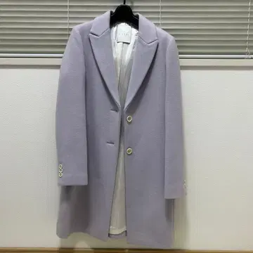 택 포함 새상품 ANAYI 연보라 체스터 코트 36