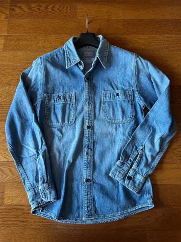 할리우드 런치마켓 블루블루 데님 긴팔 셔츠