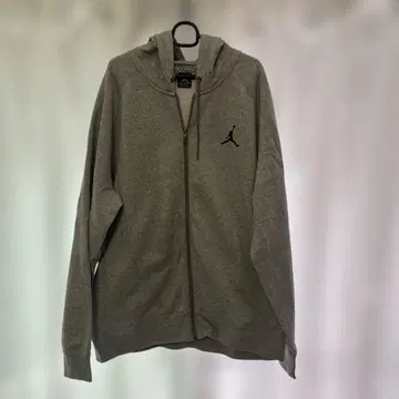 조던 풀 집업 후드티 XXL 그레이