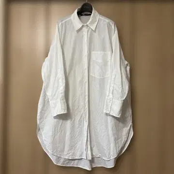 ZARA 화이트 오버 사이즈 셔츠 M