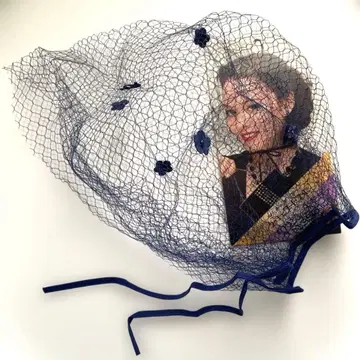 Vintage 헤어 스카프 베일 후드 veil hood