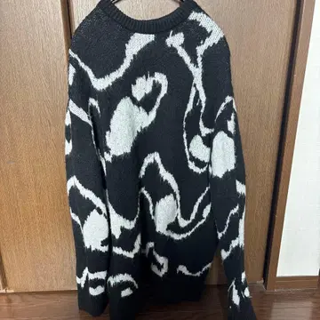 ZARA 추상 패턴 니트 스웨터 L