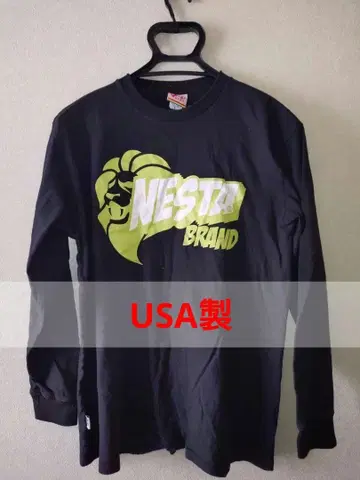 구제 의류 NESTA 롱티 블랙 L 사이즈 USA제