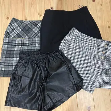큐롯, 숏팬츠, 미니 스커트 4종 세트