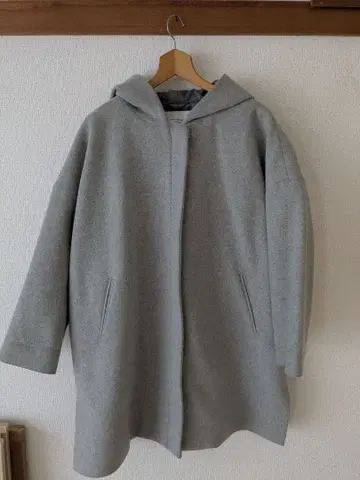 URBAN RESEARCH DOORS 그레이 울 코트