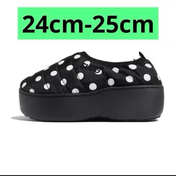 SUBU PLATFORM 블랙/화이트 도트 통굽 새상품 완판