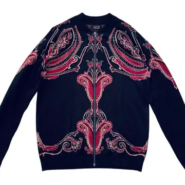 ZARA MAN 자라 [ 새상품급 ] 페이즐리 자수 라메 집업 가디건 L