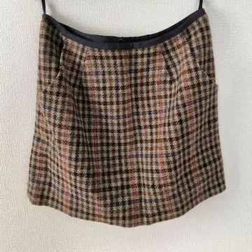 23구 체크 무늬 미니 스커트