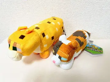 마인크래프트 어깨 위 고양이 / 야생 고양이 봉제 인형 2개 세트