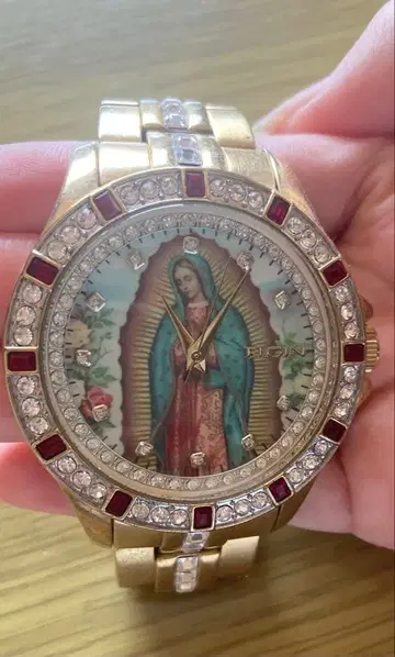 Elgin 골드 성모 마리아 시계