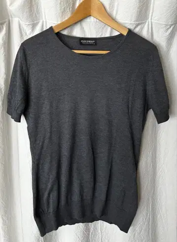 JOHN SMEDLEY 그레이 반팔 스웨터 M