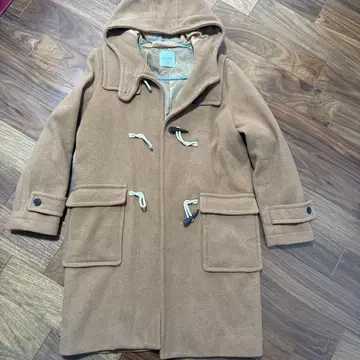 BACK NUMBER 후드 부착 롱 코트 L 사이즈