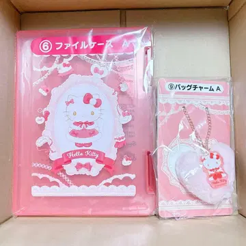 미사용 새상품 산리오 복권 헬로키티 뽑기 백참 파일 케이스 A