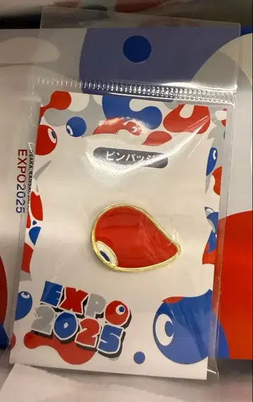 오사카 간사이 만박 코먀쿠 핑 배지 왼쪽 빨간색 미야쿠미야쿠 ID