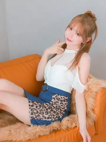 택 포함 새상품 xxxL 오프숄더 레오파드 무늬 타이트 드레스