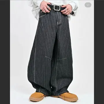 지저인 스트라이프 벌룬 데님 L2091 L 사이즈