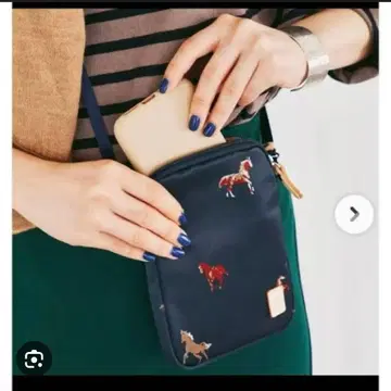 russet 말 패턴 숄더백
