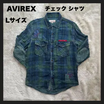 [ USED ] AVIREX 체크 셔츠 L 사이즈