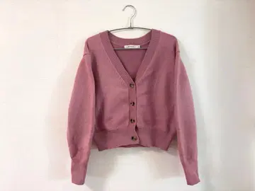 MOUSSY 핑크 긴팔 가디건 F