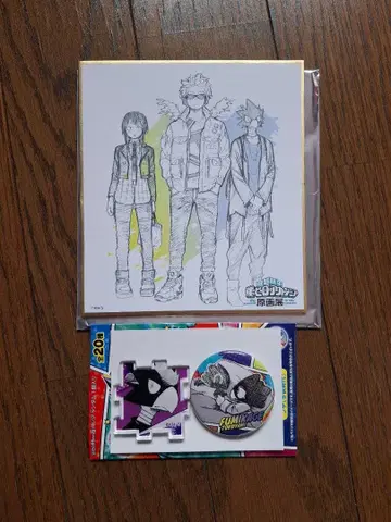 히로아카 원화전 아크릴 퍼즐 색지 호크스 토코야미 군 지로 캔뱃지