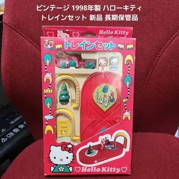 빈티지 1998년산 헬로키티 기차 세트 새상품 장기 보관품
