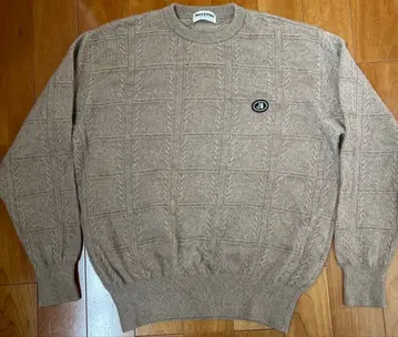 Black&White 남성용 골프 스웨터 캐시미어 100% LL 사이즈