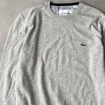 15016 LACOSTE 악어 로고 얇은 소재 코튼 스웨터