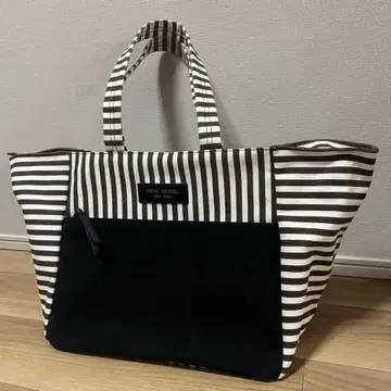 HENRI BENDEL 스트라이프 캔버스 백 대용량