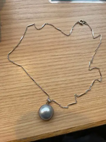 남양 흑접패 진주 펜던트