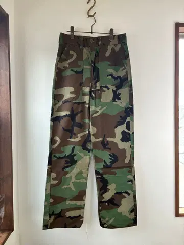 80s US ARMY 빈티지 베이커 팬츠 카모플라쥬 W30