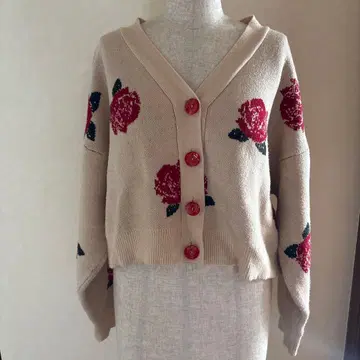 jouetie 가디건 장미