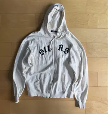 SILAS 화이트 집업 후드티